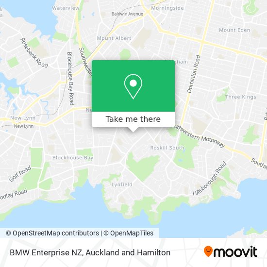 BMW Enterprise NZ map