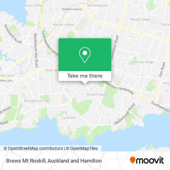 Brews Mt Roskill map