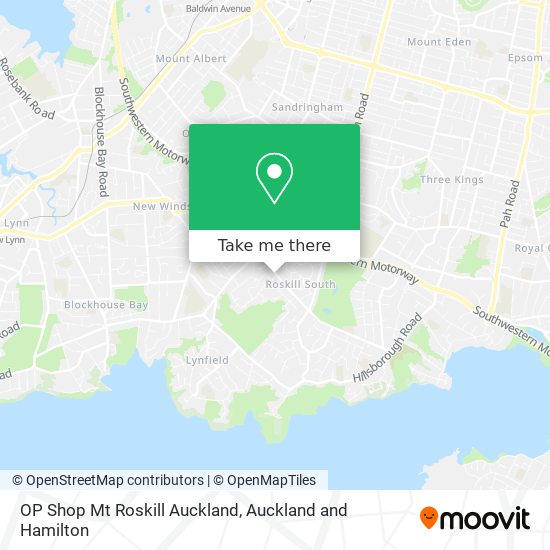 OP Shop Mt Roskill Auckland map