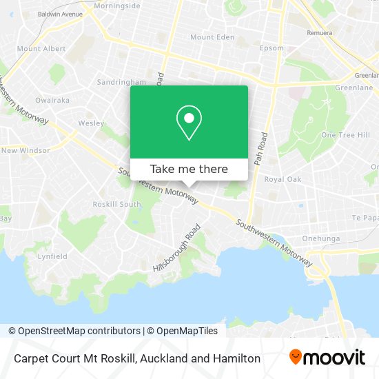 Carpet Court Mt Roskill map