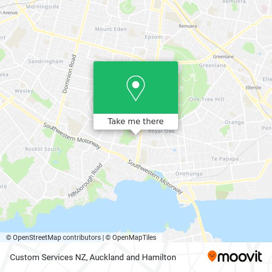Custom Services NZ map