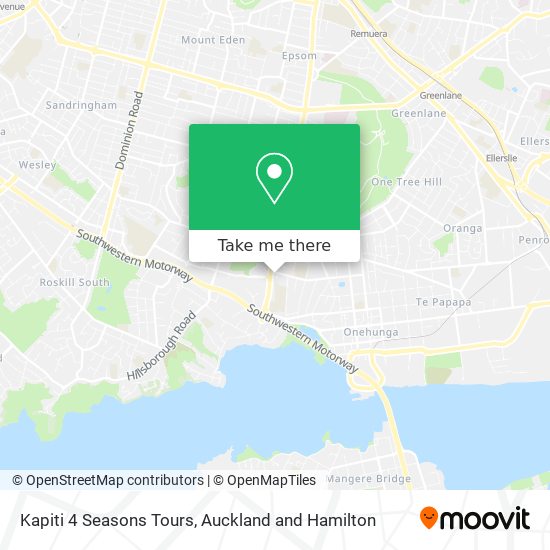 Kapiti 4 Seasons Tours map