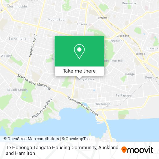 Te Hononga Tangata Housing Community map