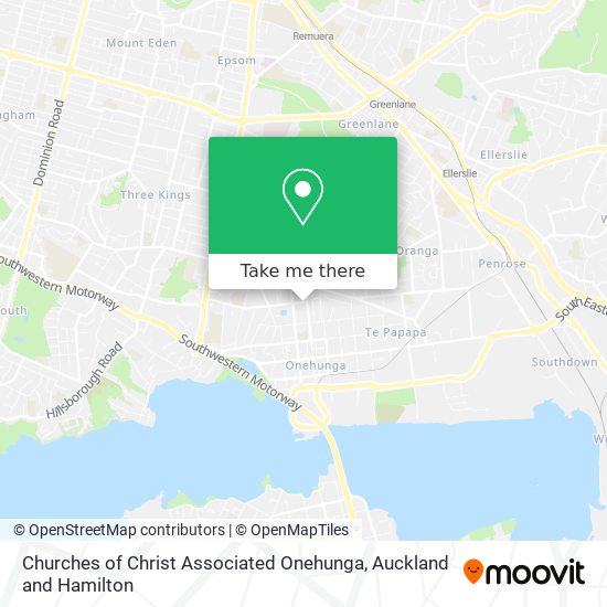 Churches of Christ Associated Onehunga map