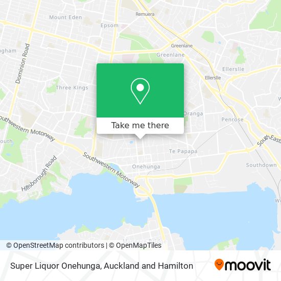 Super Liquor Onehunga map