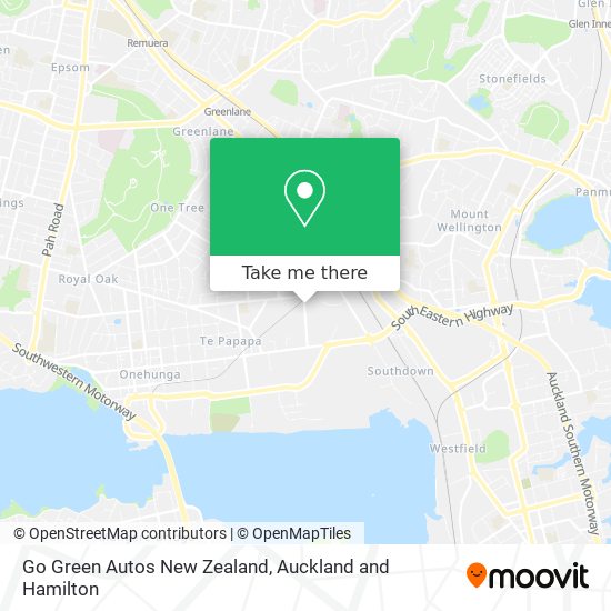 Go Green Autos New Zealand map