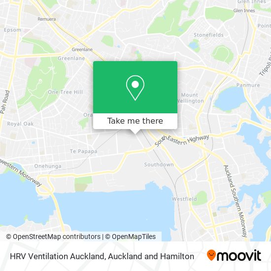 HRV Ventilation Auckland map