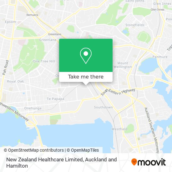 New Zealand Healthcare Limited map