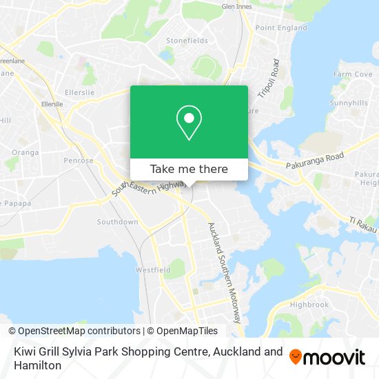 Kiwi Grill Sylvia Park Shopping Centre map