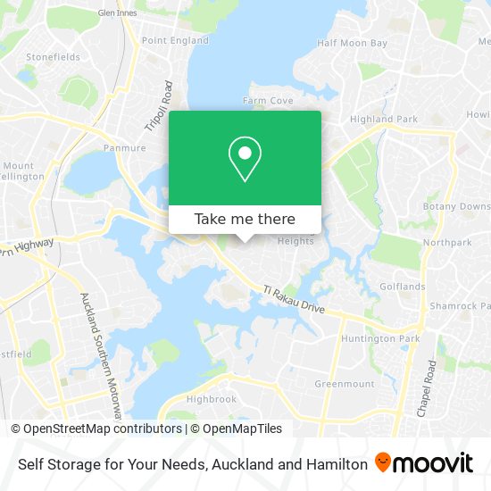 Self Storage for Your Needs map