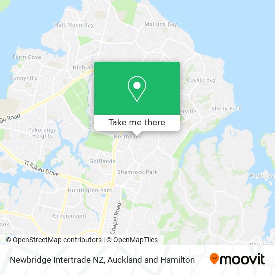 Newbridge Intertrade NZ map