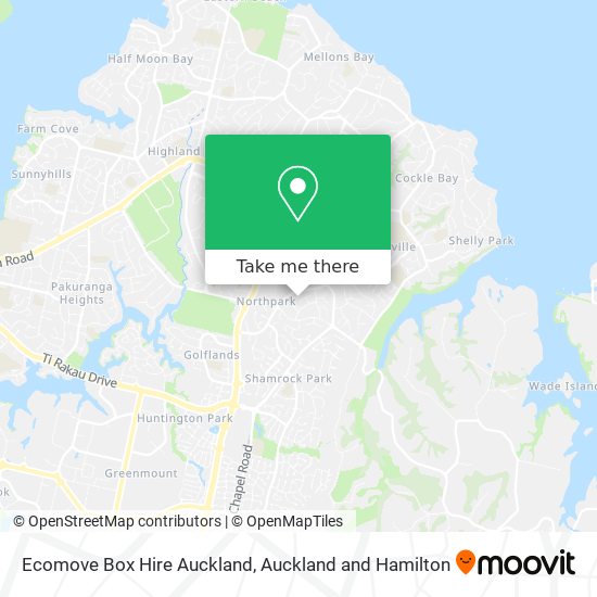 Ecomove Box Hire Auckland地图