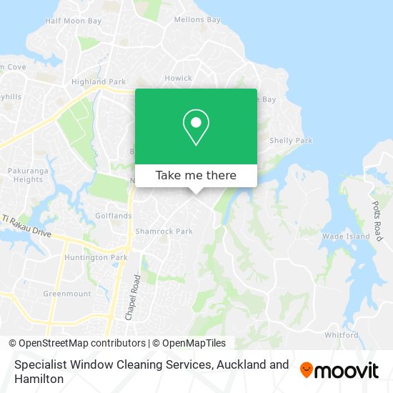 Specialist Window Cleaning Services map