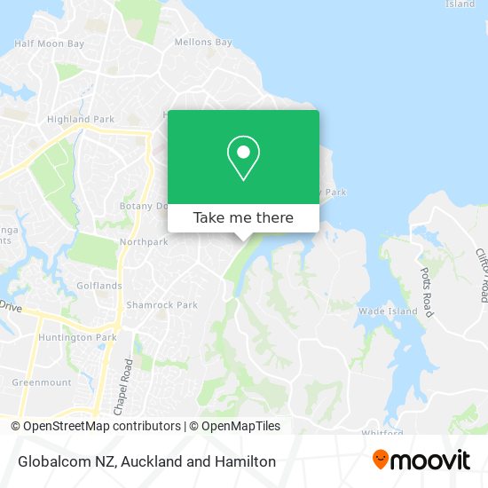 Globalcom NZ地图