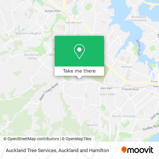 Auckland Tree Services map