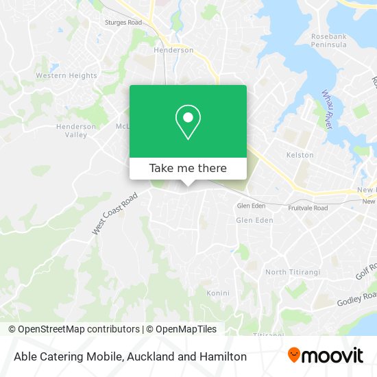 Able Catering Mobile map