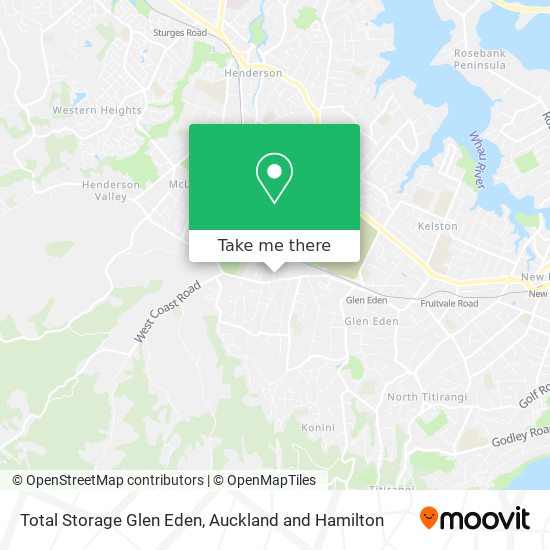 Total Storage Glen Eden map