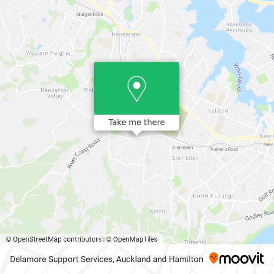 Delamore Support Services map