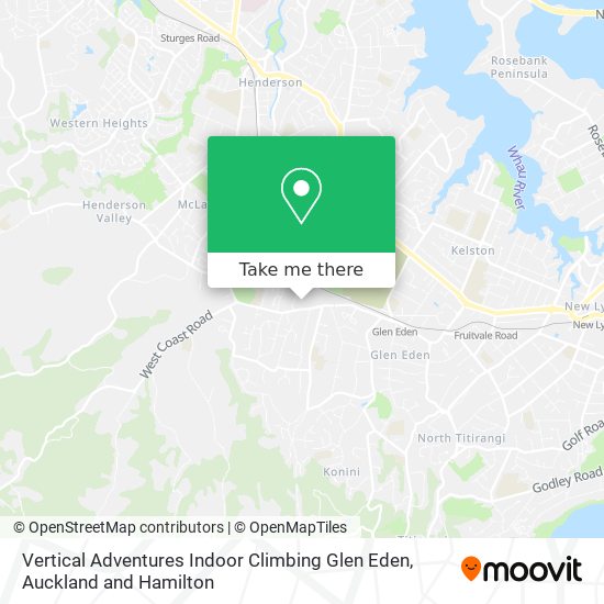 Vertical Adventures Indoor Climbing Glen Eden地图