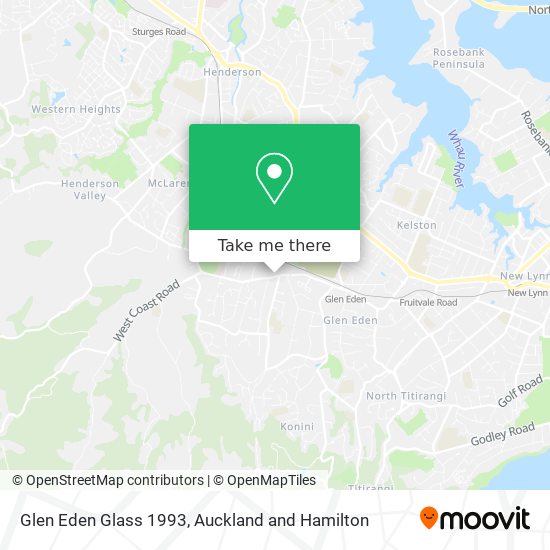 Glen Eden Glass 1993 map