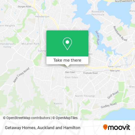 Getaway Homes map