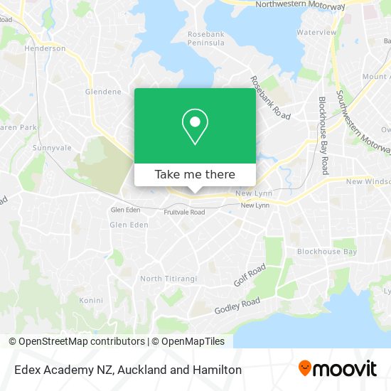 Edex Academy NZ map