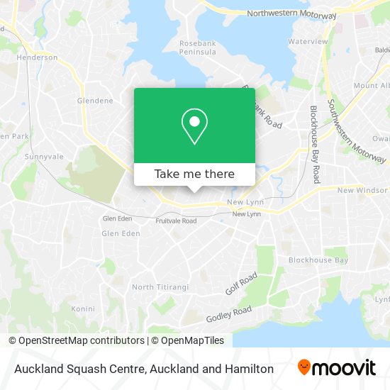 Auckland Squash Centre map