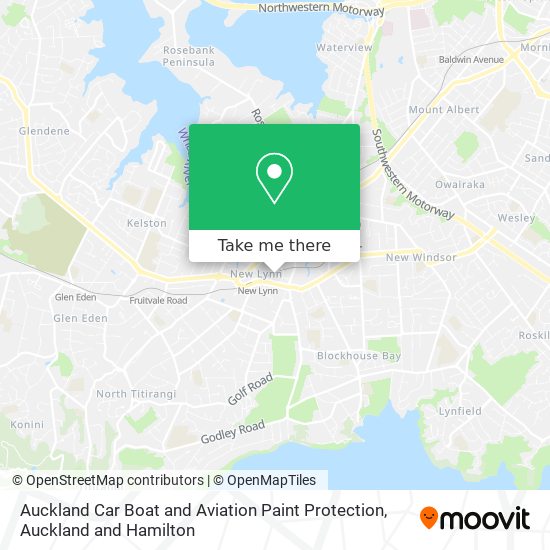 Auckland Car Boat and Aviation Paint Protection map