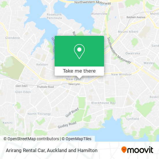 Arirang Rental Car map