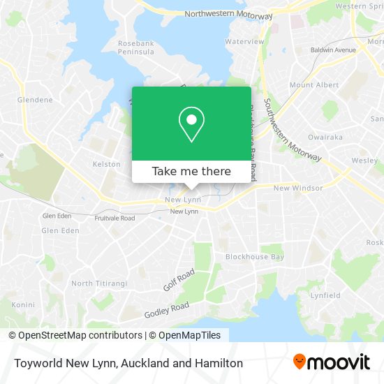 Toyworld New Lynn map