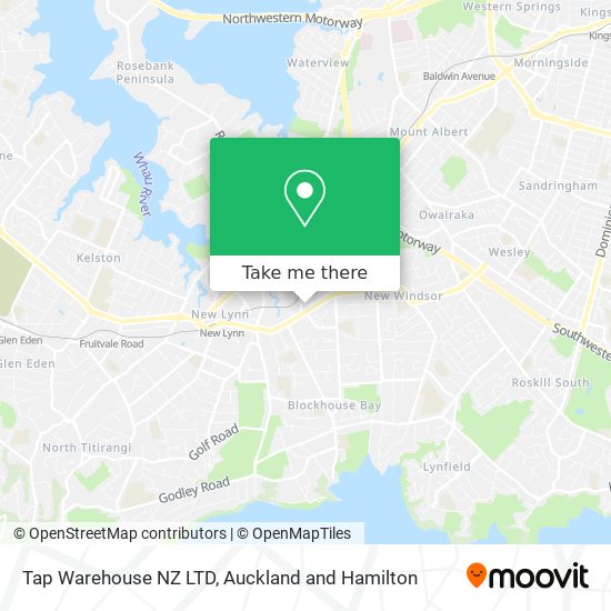 Tap Warehouse NZ LTD map