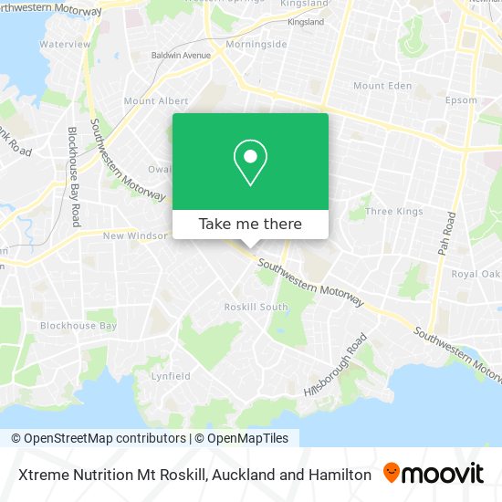 Xtreme Nutrition Mt Roskill map