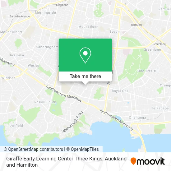 Giraffe Early Learning Center Three Kings map