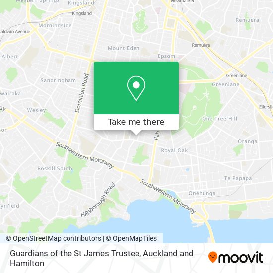 Guardians of the St James Trustee map