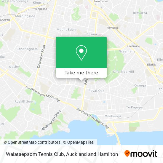 Waiataepsom Tennis Club map