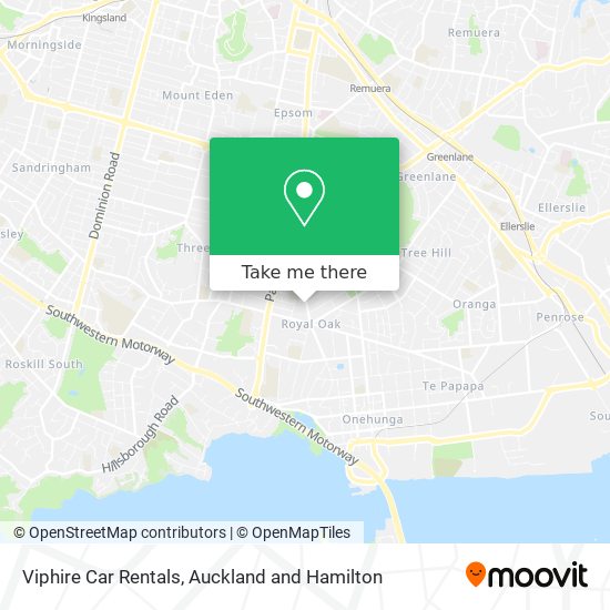 Viphire Car Rentals map