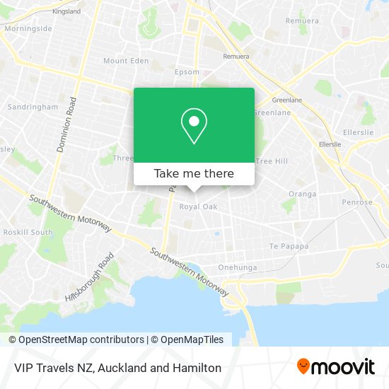 VIP Travels NZ地图