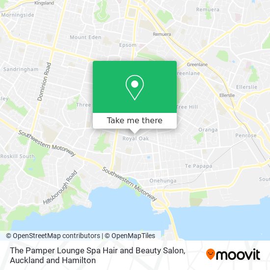 The Pamper Lounge Spa Hair and Beauty Salon map
