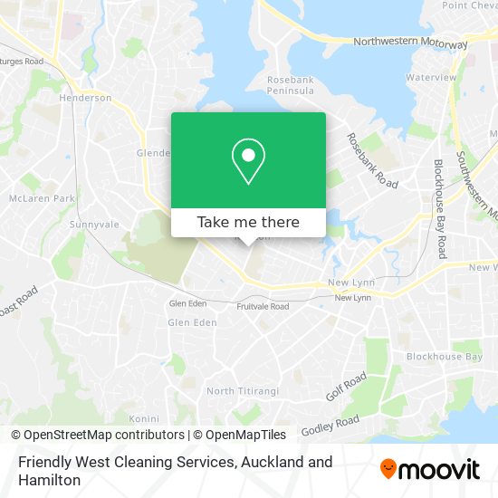 Friendly West Cleaning Services map