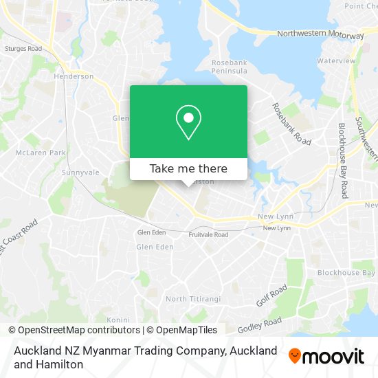 Auckland NZ Myanmar Trading Company map