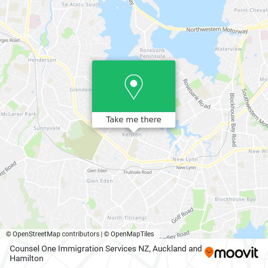 Counsel One Immigration Services NZ map