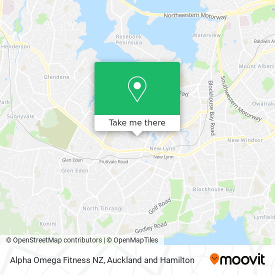 Alpha Omega Fitness NZ map