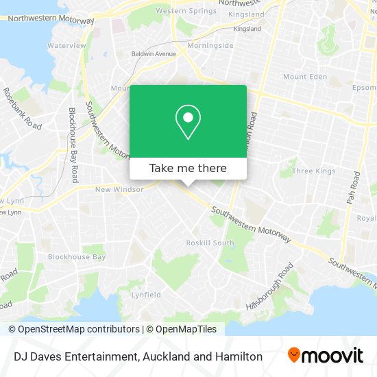 DJ Daves Entertainment map