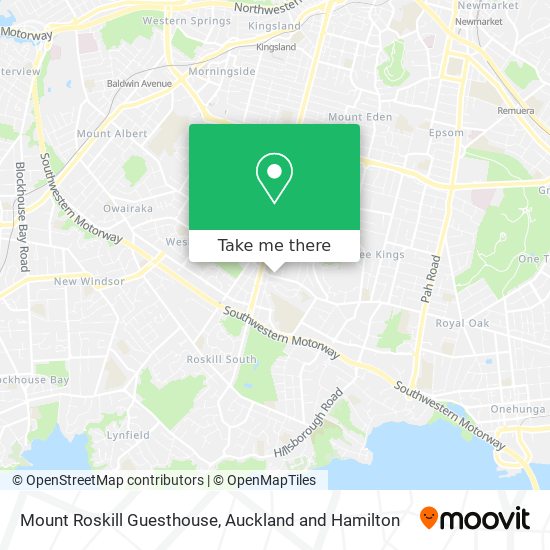 Mount Roskill Guesthouse map