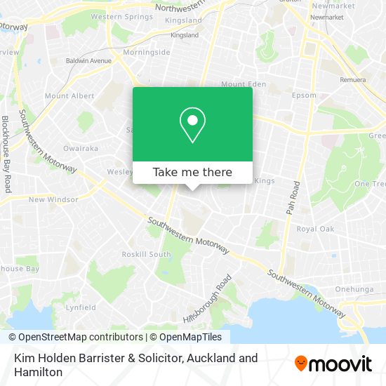 Kim Holden Barrister & Solicitor map