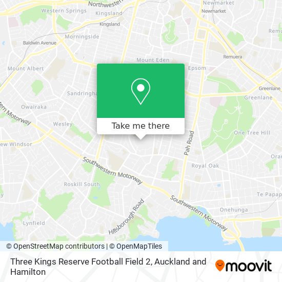 Three Kings Reserve Football Field 2 map