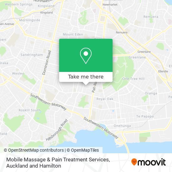 Mobile Massage & Pain Treatment Services map