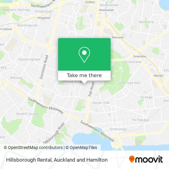Hillsborough Rental map