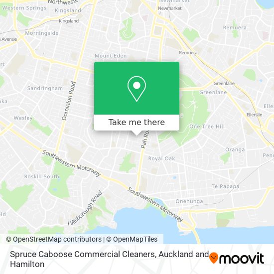 Spruce Caboose Commercial Cleaners map