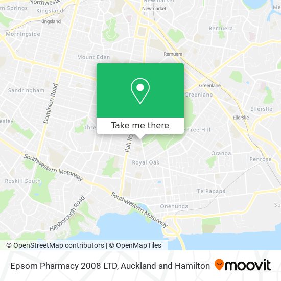 Epsom Pharmacy 2008 LTD map